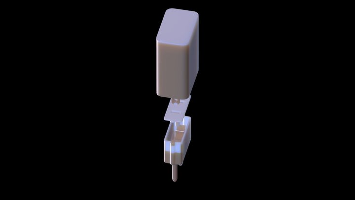Europlug adapter 3D Model