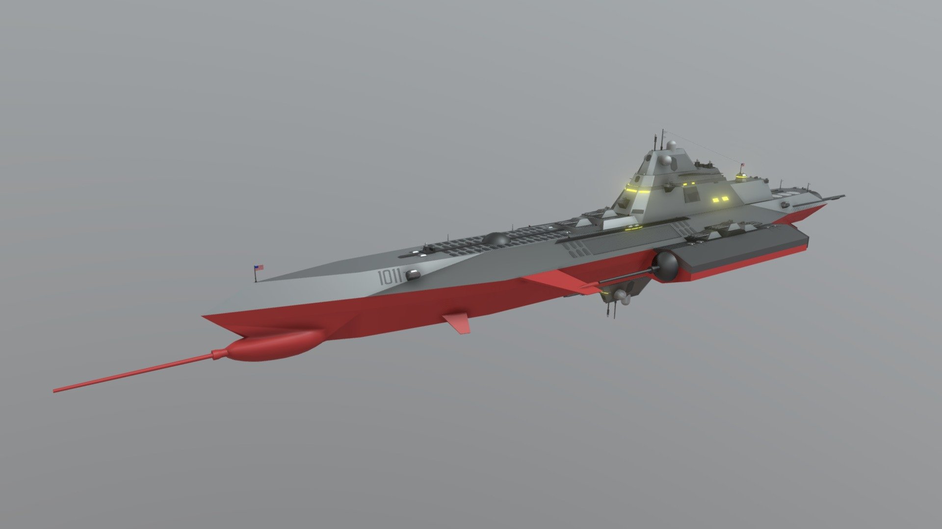 Space Battleship New Hampshire Updated 2137