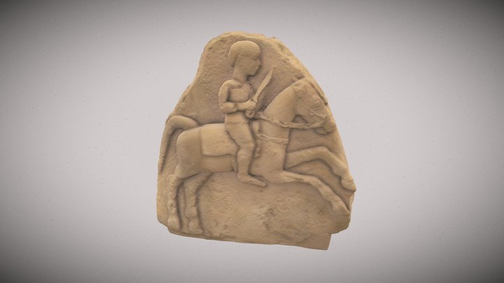 Restauración virtual de jinete ibérico (MAN) 3D Model