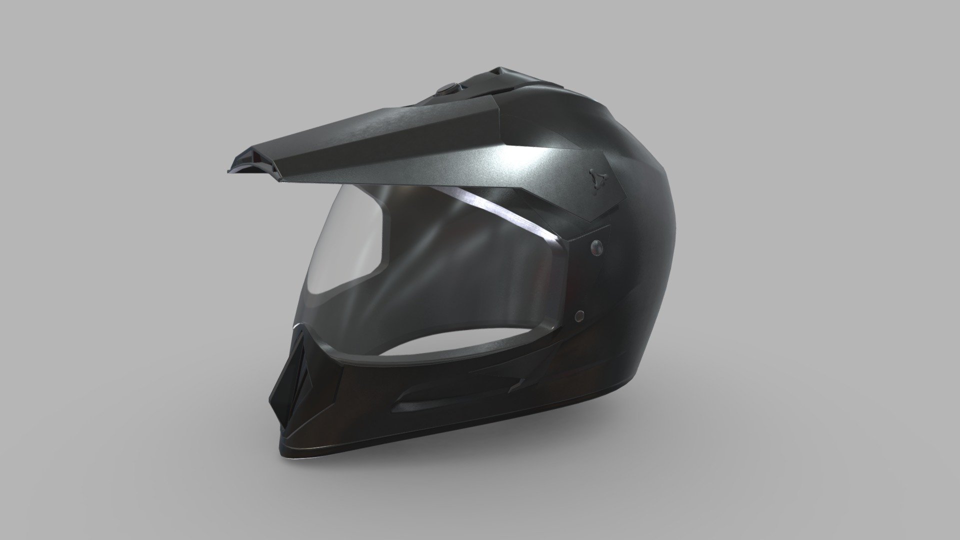 Motocross Helmet Low Poly Realistic PBR - Buy Royalty Free 3D model by ...