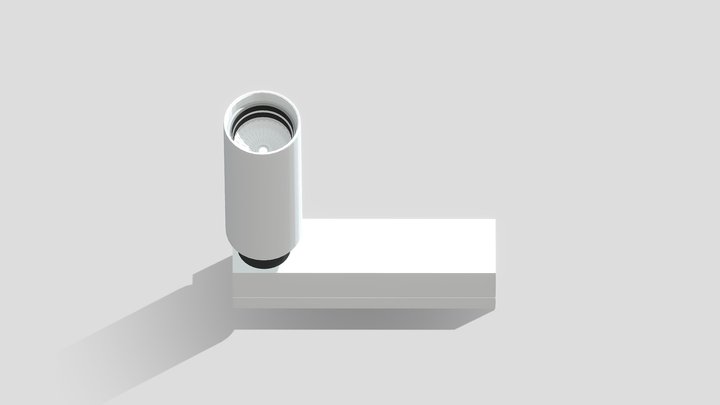 WHITE TRACK LIGHT 3D Model