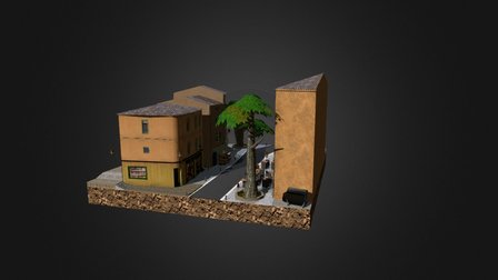 Cityscene Provence 3D Model