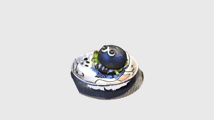 Kids' burger in Yakitoria Moskow 3D Model