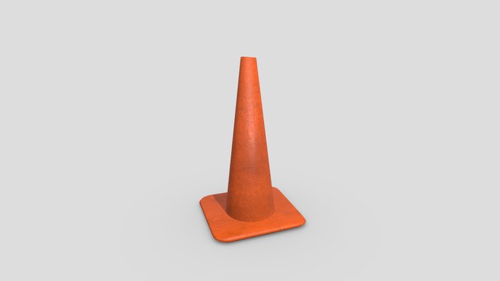 Traffic Cone 3D Model