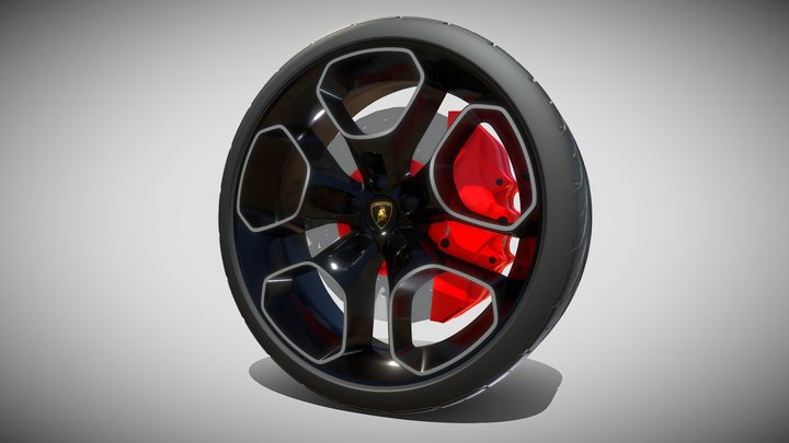 Lamborghini Wheel 3D Model
