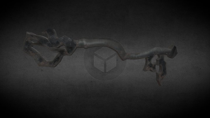 A Magic Warped Gate Key 3D Model