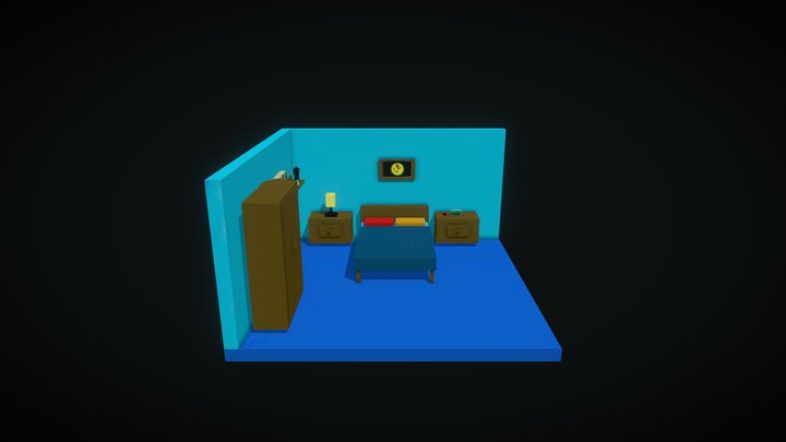 3D Bedroom 3D Model