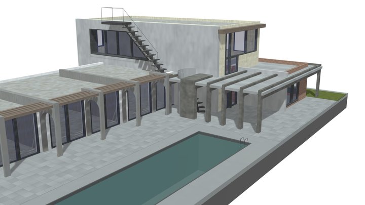 Modern luxury villa house building home
