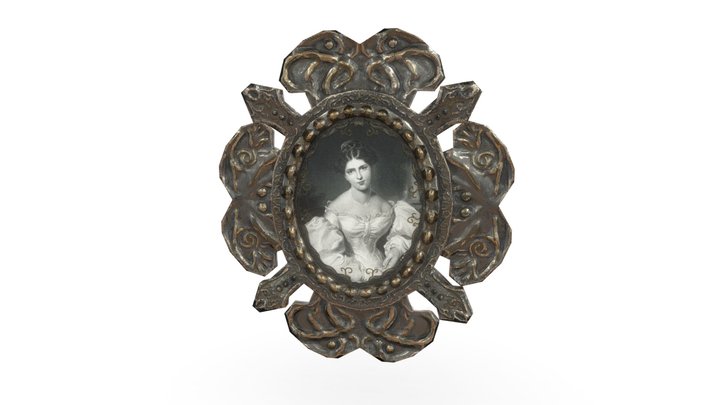 Fancy Victorian Flower Frame – Free 3D Model STL