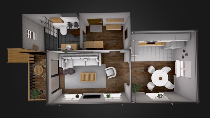 Small Apartment 3D Model