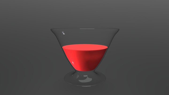 Glass of Wine 3D Model