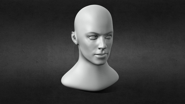 Face morphing. Base Mesh 3D Model