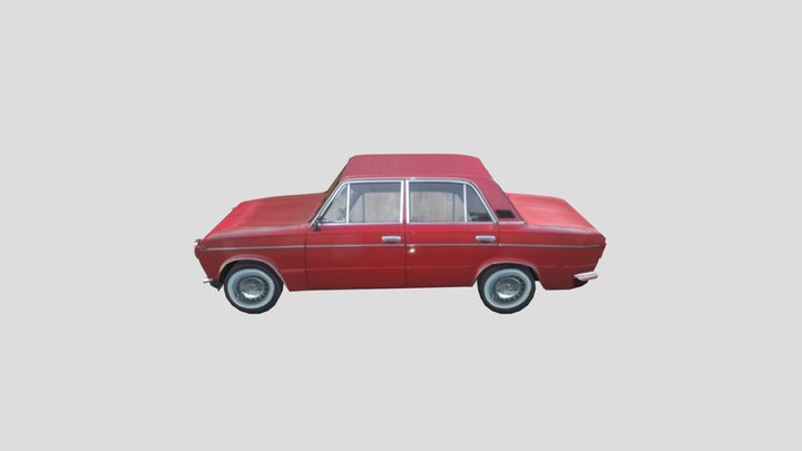 Vaz 2101 (LOW POLY) 3D Model