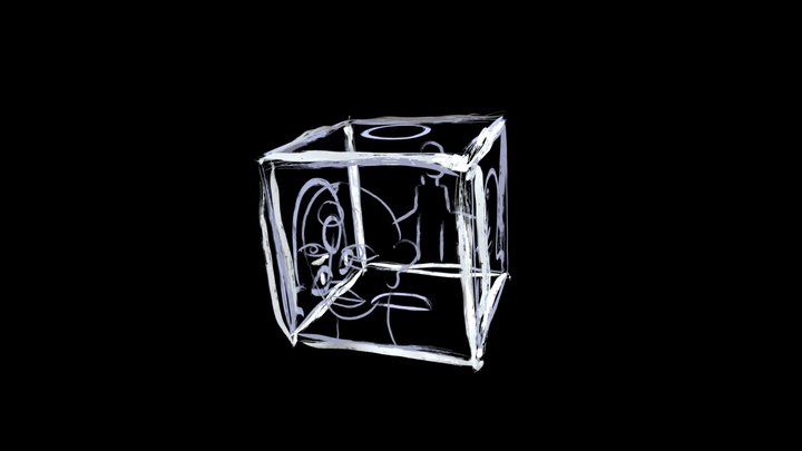 sun and moon cube 3D Model
