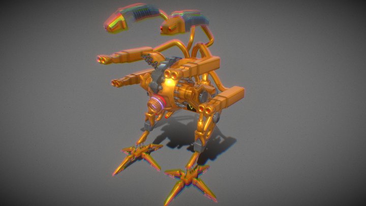 Drone Fighter  Robot | model 3D Model