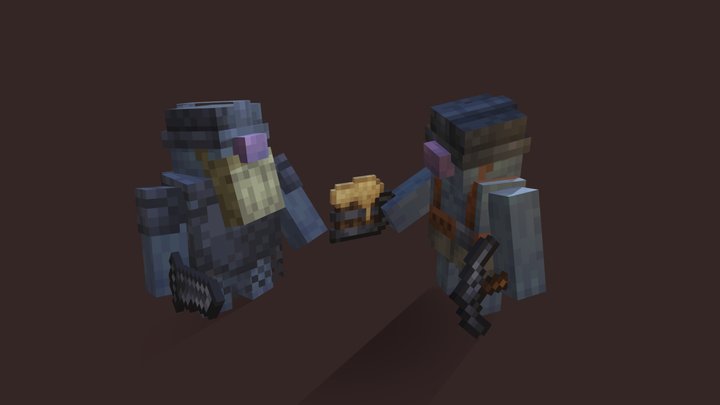 Dverg Soldier and Miner 3D Model