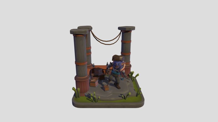 FBX_Pyrat_PoseEnv 3D Model