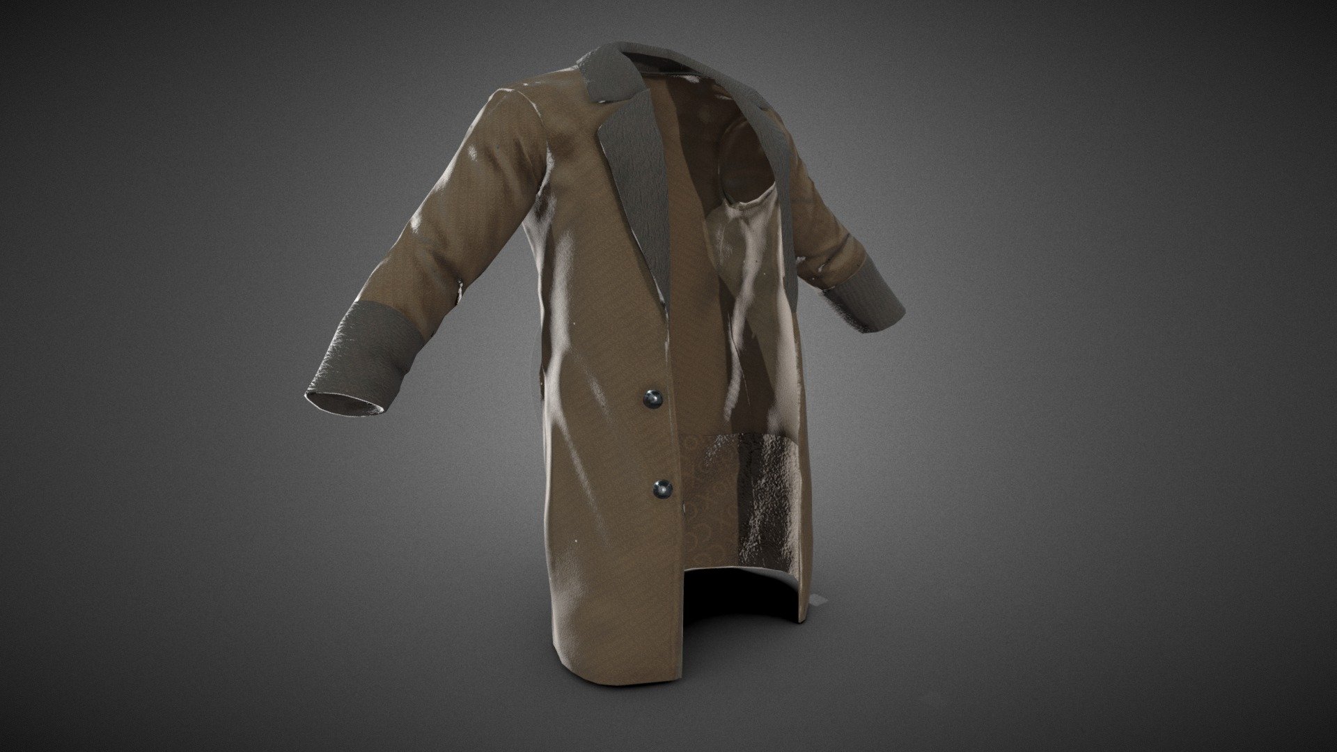 Brown Coat - Buy Royalty Free 3D model by CG StudioX (@CG_StudioX ...