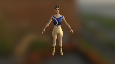 Charlynn the Bard- Prramier 3D Model