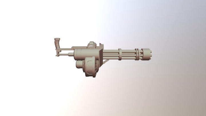 Coco Minigun 3D Model