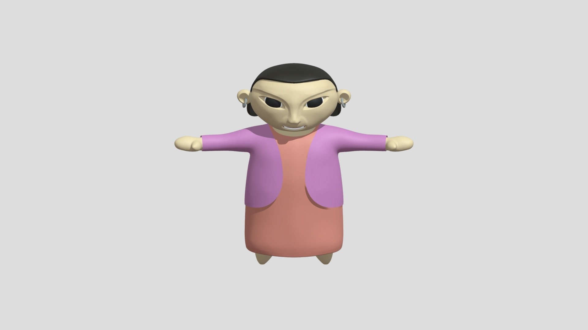 Abuela Juana - Modelado High Poly v02