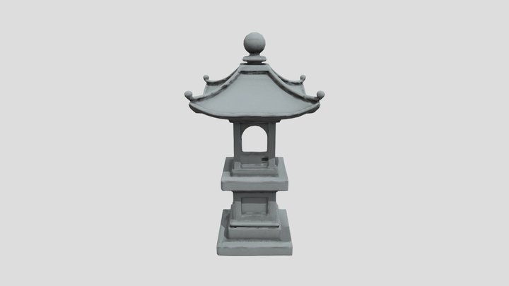 Stone Lantern - Đèn Lồng Đá 3D Model