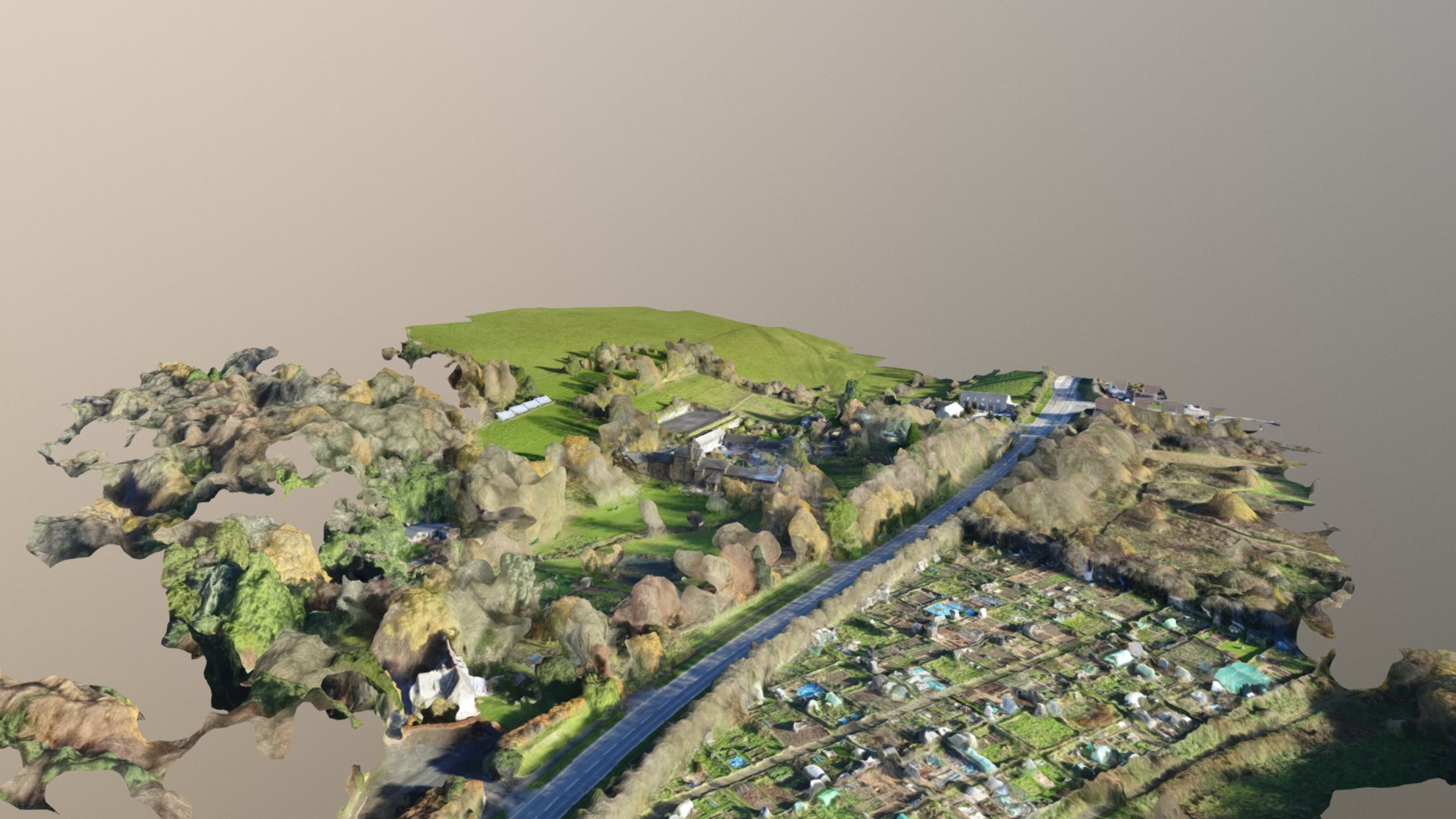 Newnham Overview Low Res Simplified 3d Mesh