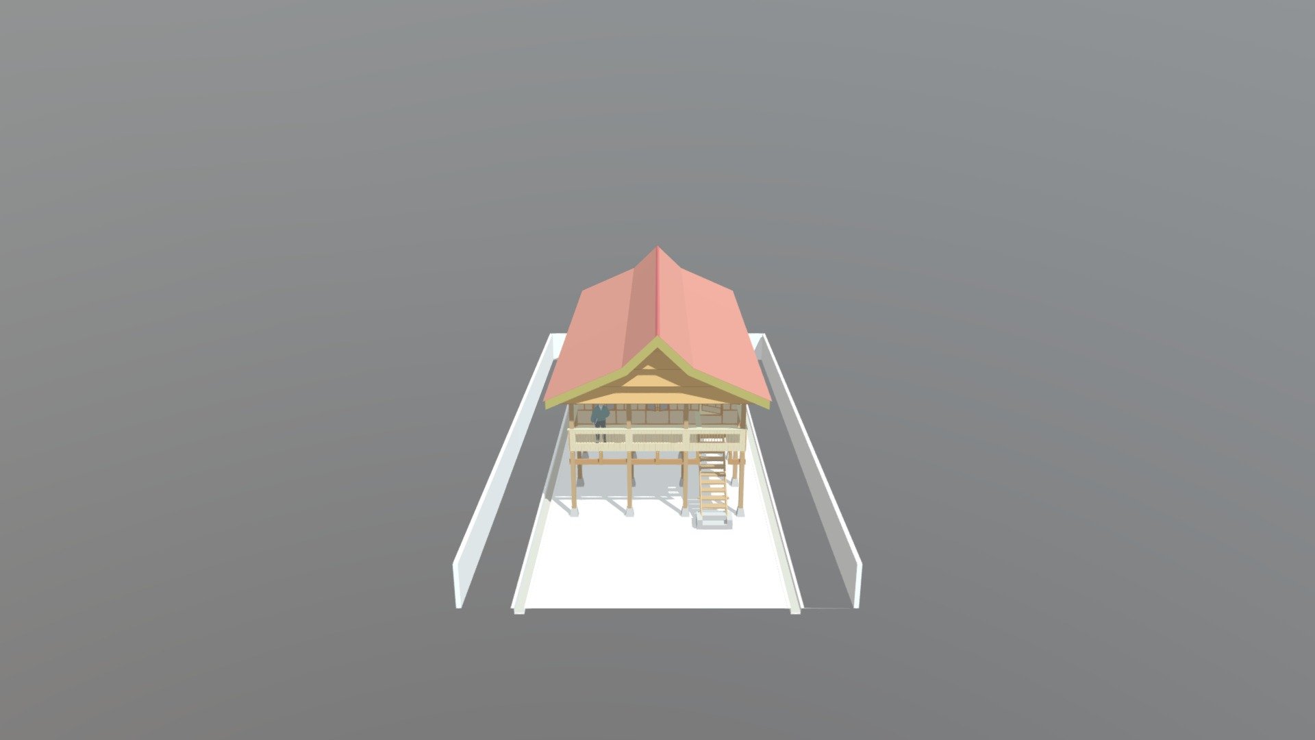 Rumah+ Panggung - 3D model by Faris_jumawan [8b4690b] - Sketchfab