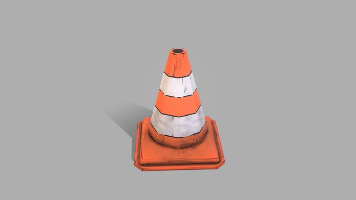 Traffic Cone 3D Model