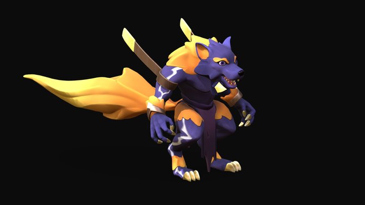 Wolf 3D Model