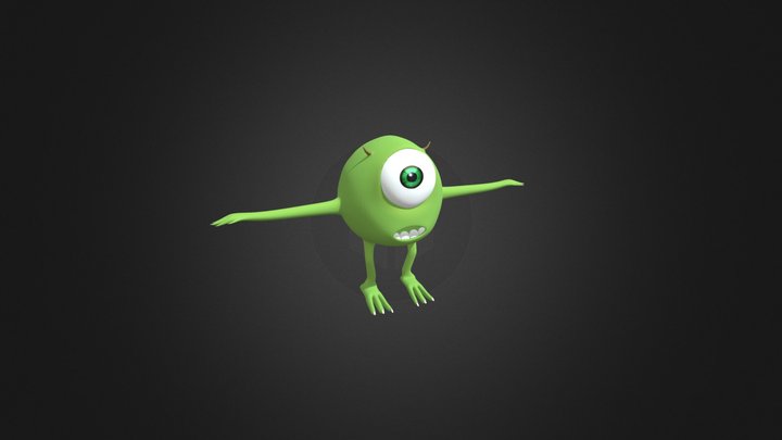 Green character 3D Model