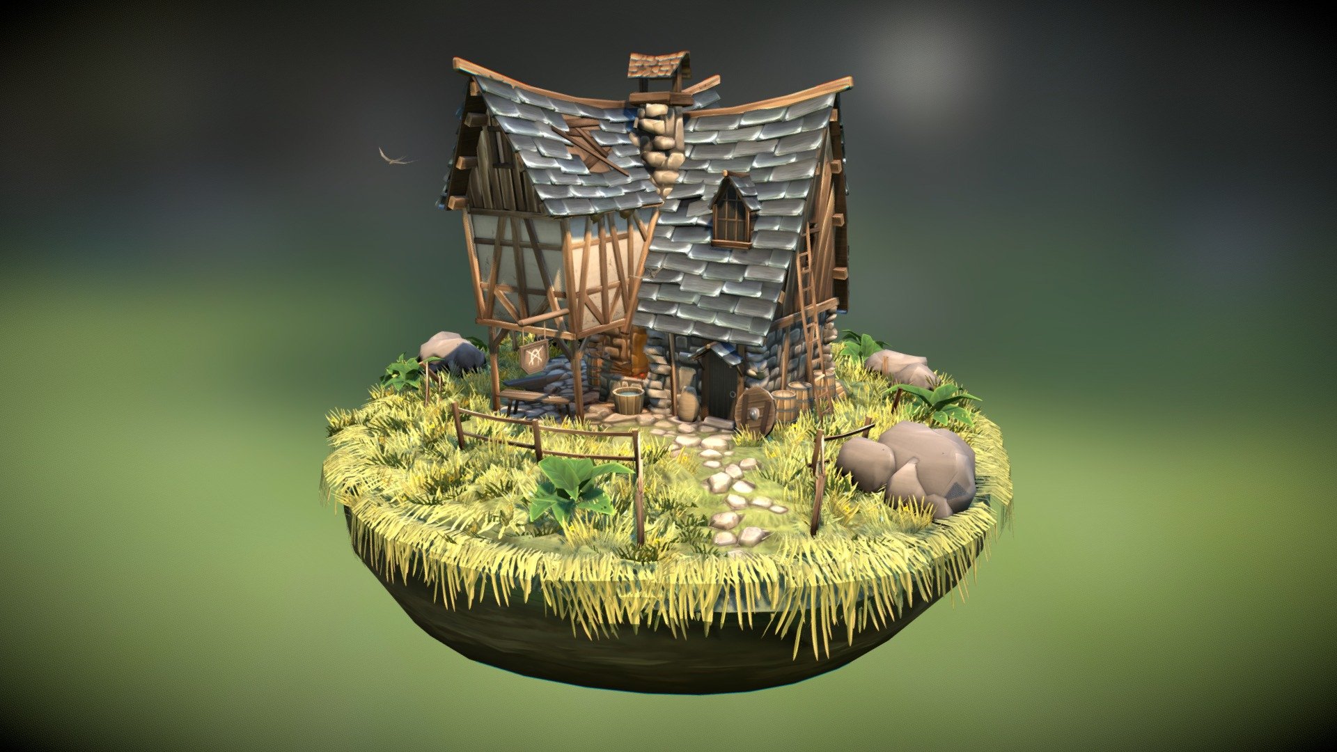 Blacksmith — Sketchfab embed 3D viewer