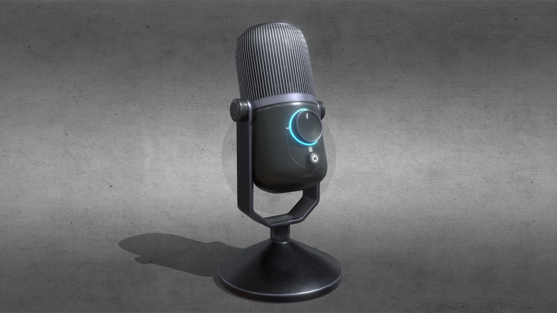 3D model Microphone - This is a 3D model of the Microphone. The 3D model is about a microphone on a carpet.