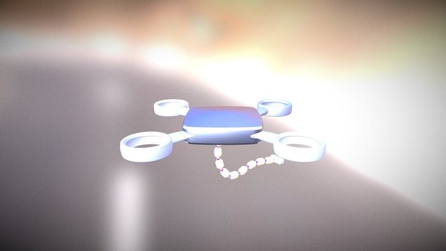 Flying Medical Drone 3D Model