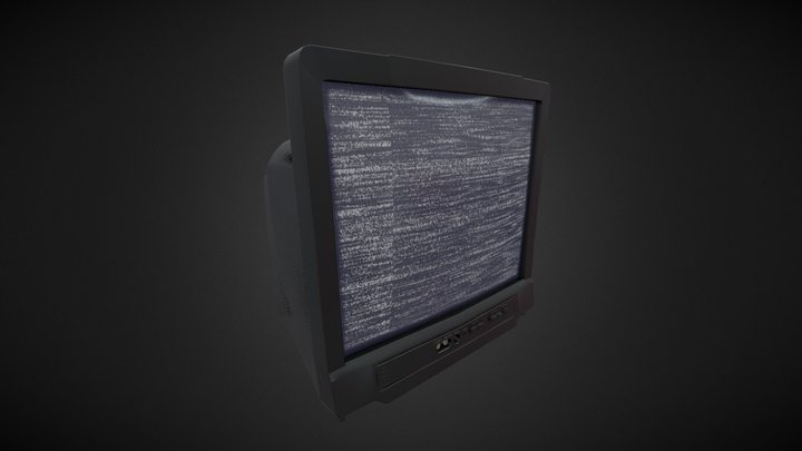 Cathode Ray TV 3D Model