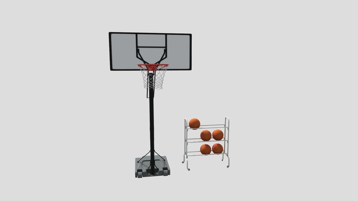 basket ball set 3D Model