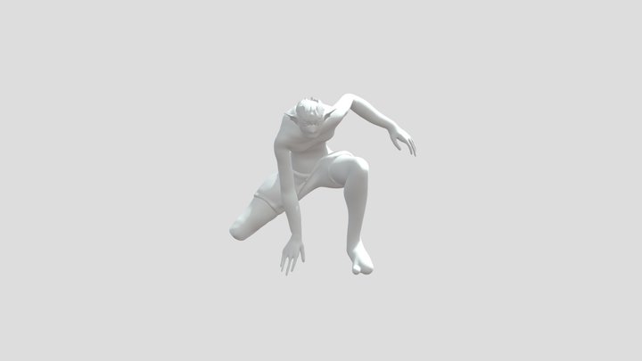 Jumping Down 3D Model