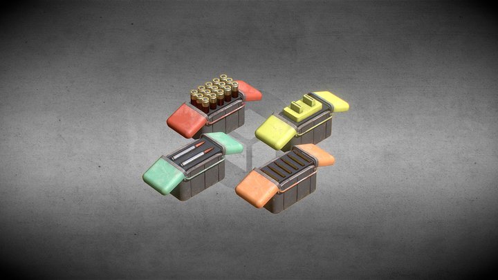 Apex Legends Bullets Cases 3D Model