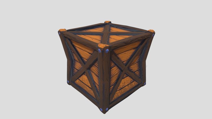 Caja Madera(Inspired from Crash Bandicoot) 3D Model