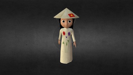 Little girl Vietnam 3D Model