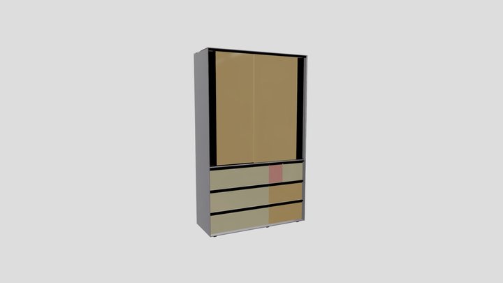 WARDROBE IN GOLDEN RATIO 3D Model