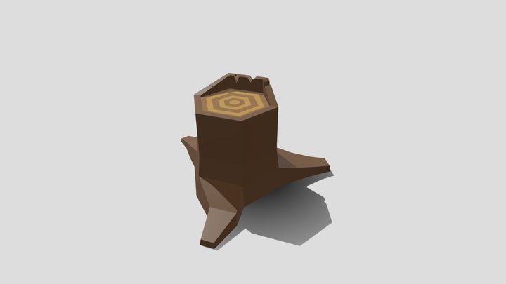 lowpoly trunk 3D Model