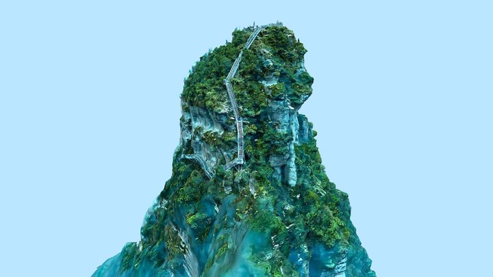 Thumb Fanjing Mountain, Nanchuan Chongqing 3D Model