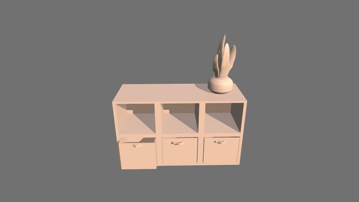 Smallbookshelf 3D Model