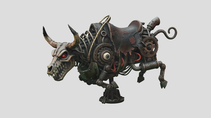 Steampunk Mechanical Bull – Free 3D Model STL