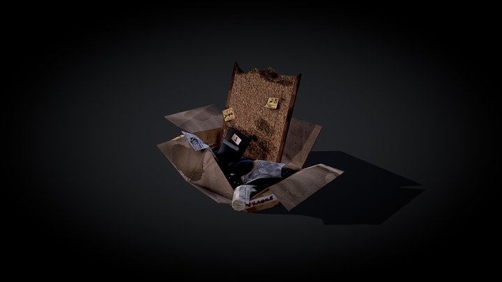Trash Box 3D Model