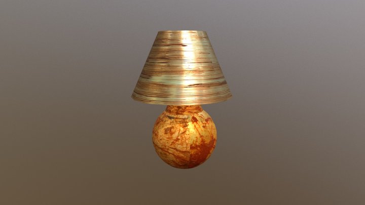 Abajur metálico para projeto pós apocalíptico 3D Model