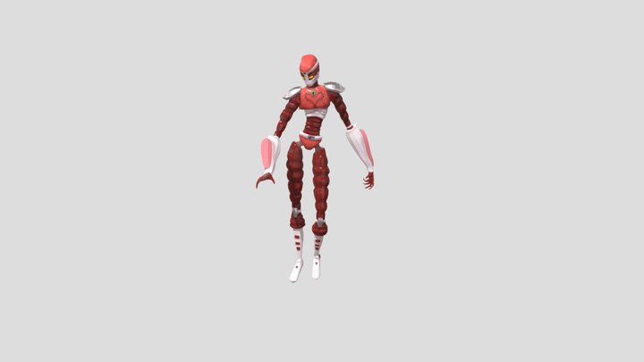 KNB217 A2 - High-Poly Character Rig 3D Model