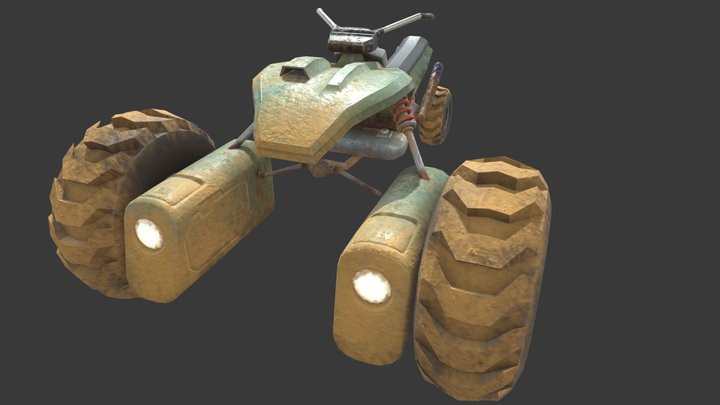 Offroad Motor-Trike 3D Model