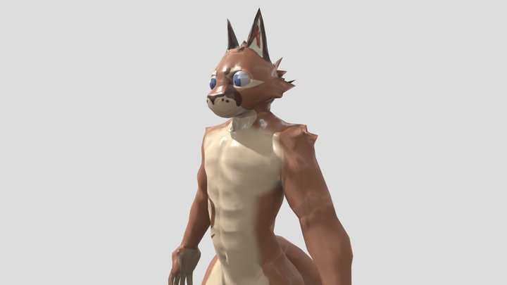 Caracal Character 3D Model